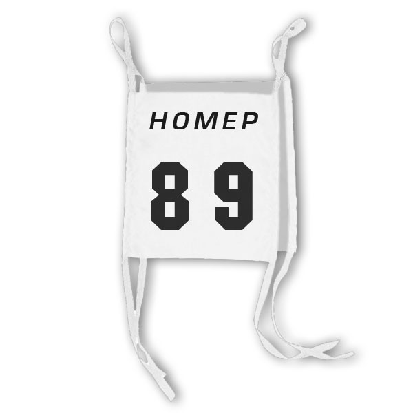 Стартовый номер двусторонний на завязках "Эконом" (с нанесением)