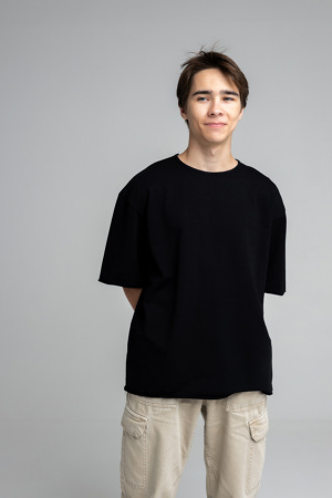 детальная картинка Футболка Oversize без обработки края в интернет-магазине швейной фабрики "Нарпи"