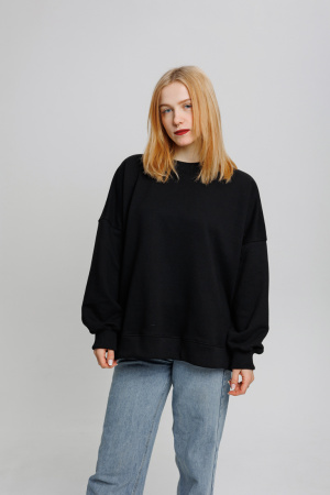 Свитшот Runaway Black фото в интернет-магазине швейной фабрики "Нарпи"