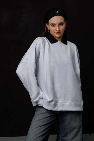 Свитшот Runaway White фото в интернет-магазине швейной фабрики "Нарпи"