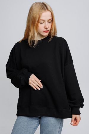 Свитшот Runaway Black фото в интернет-магазине швейной фабрики "Нарпи"