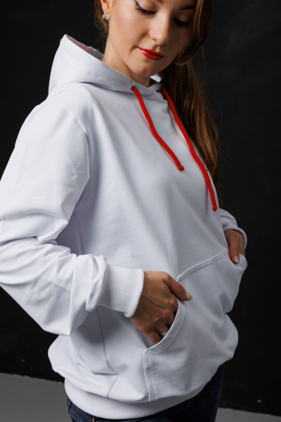 Толстовка HoodyStep White Толстовка Худи от швейной фабрики "Нарпи"